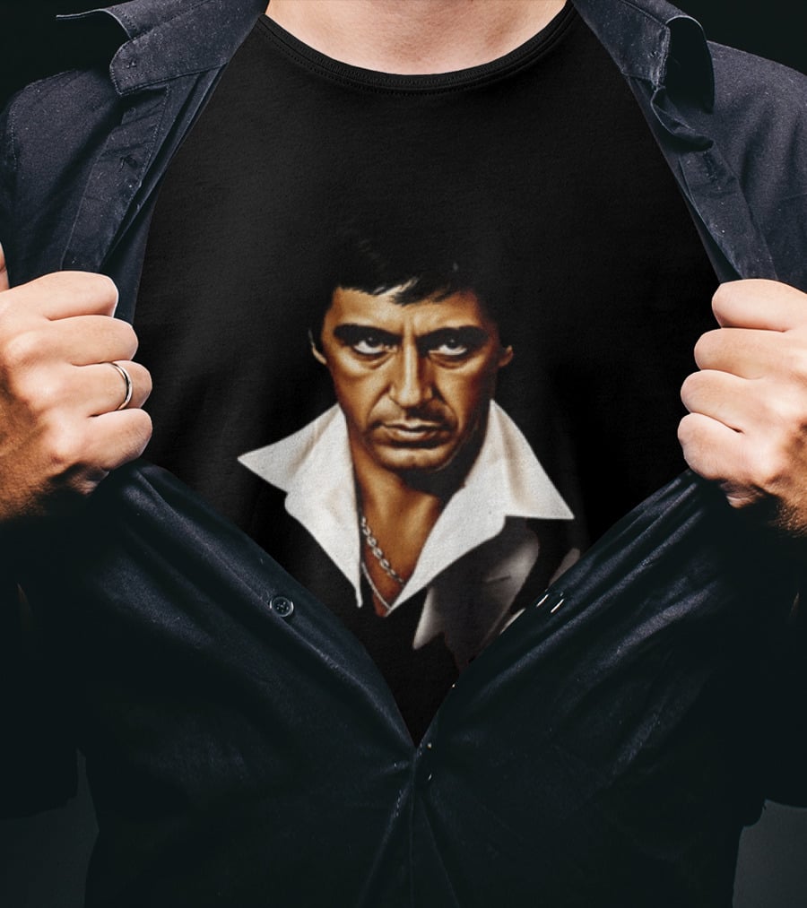 The World Is Yours Tony Montana Scarface 2 Sided T-Shirt