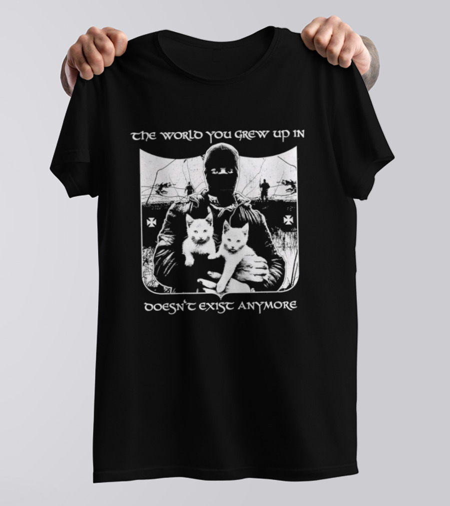 The World You Grew Up In Doesn't Exist Anymore Cats Image T-Shirt