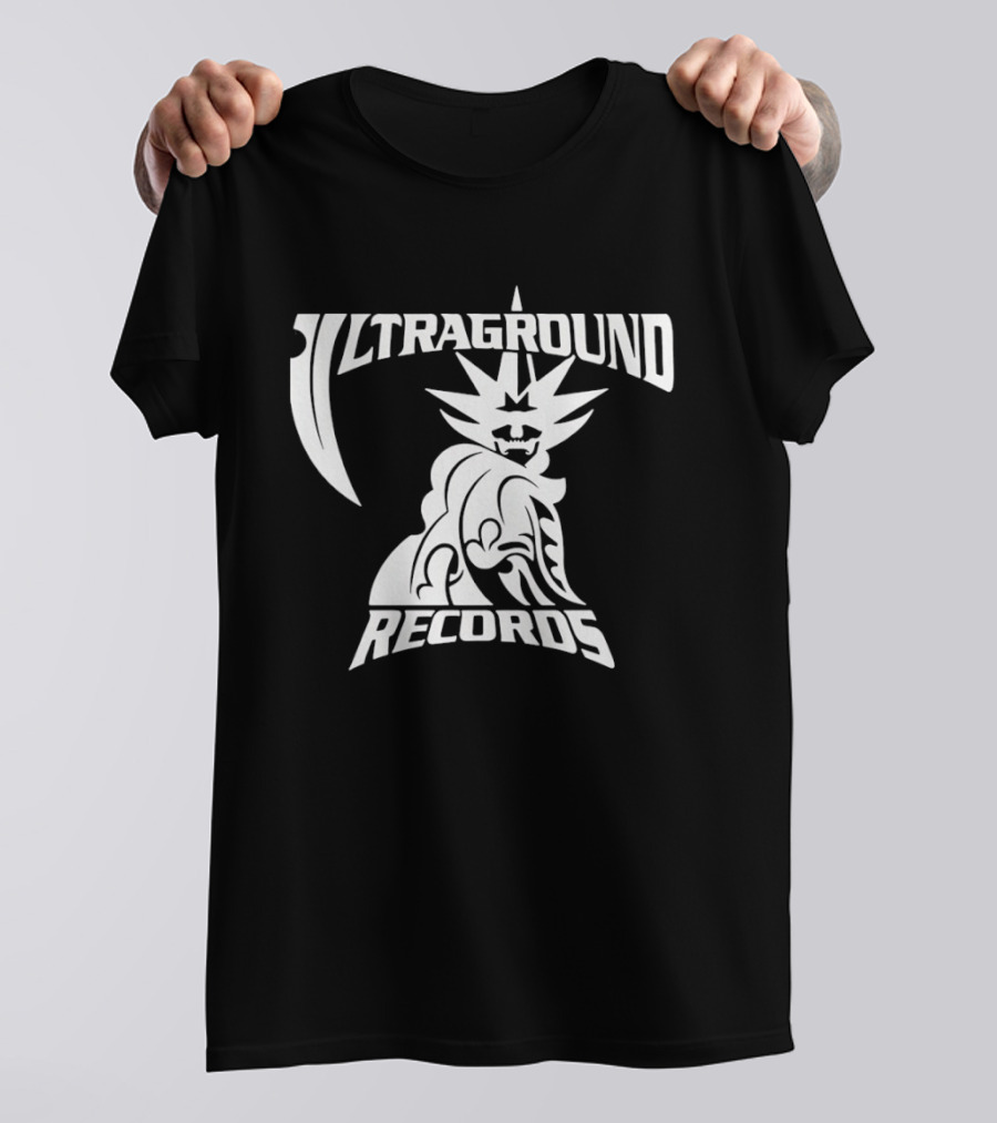 Ultraground Records Statue Of Liberty Inspired Music Label T-Shirt