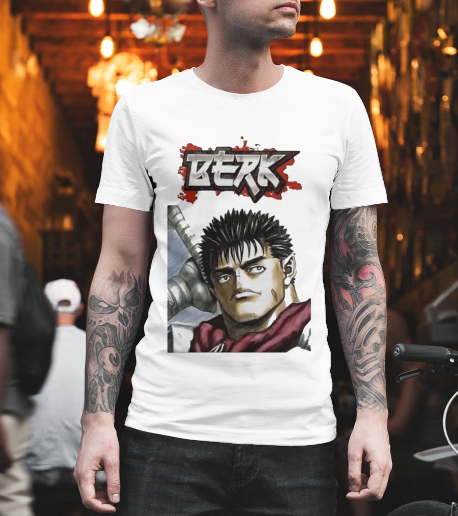 Berk Berserk Manga Guts Style Warrior T-Shirt