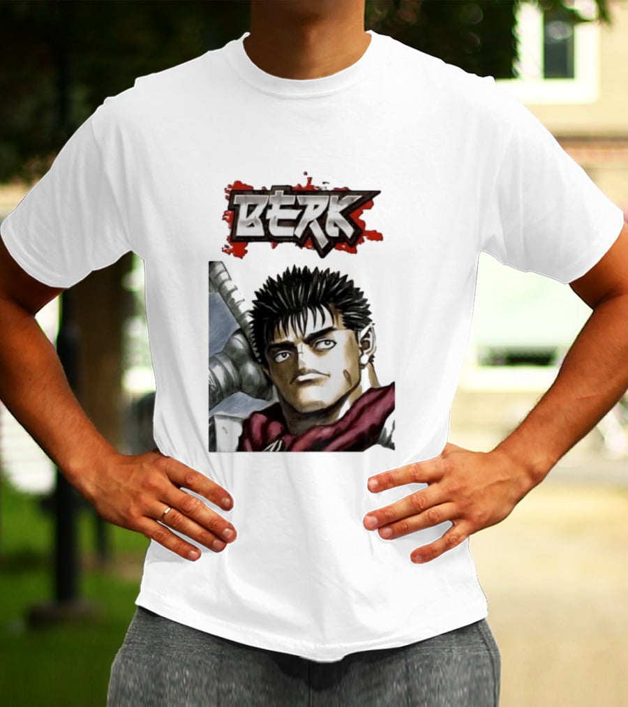 Berk Berserk Manga Guts Style Warrior T-Shirt