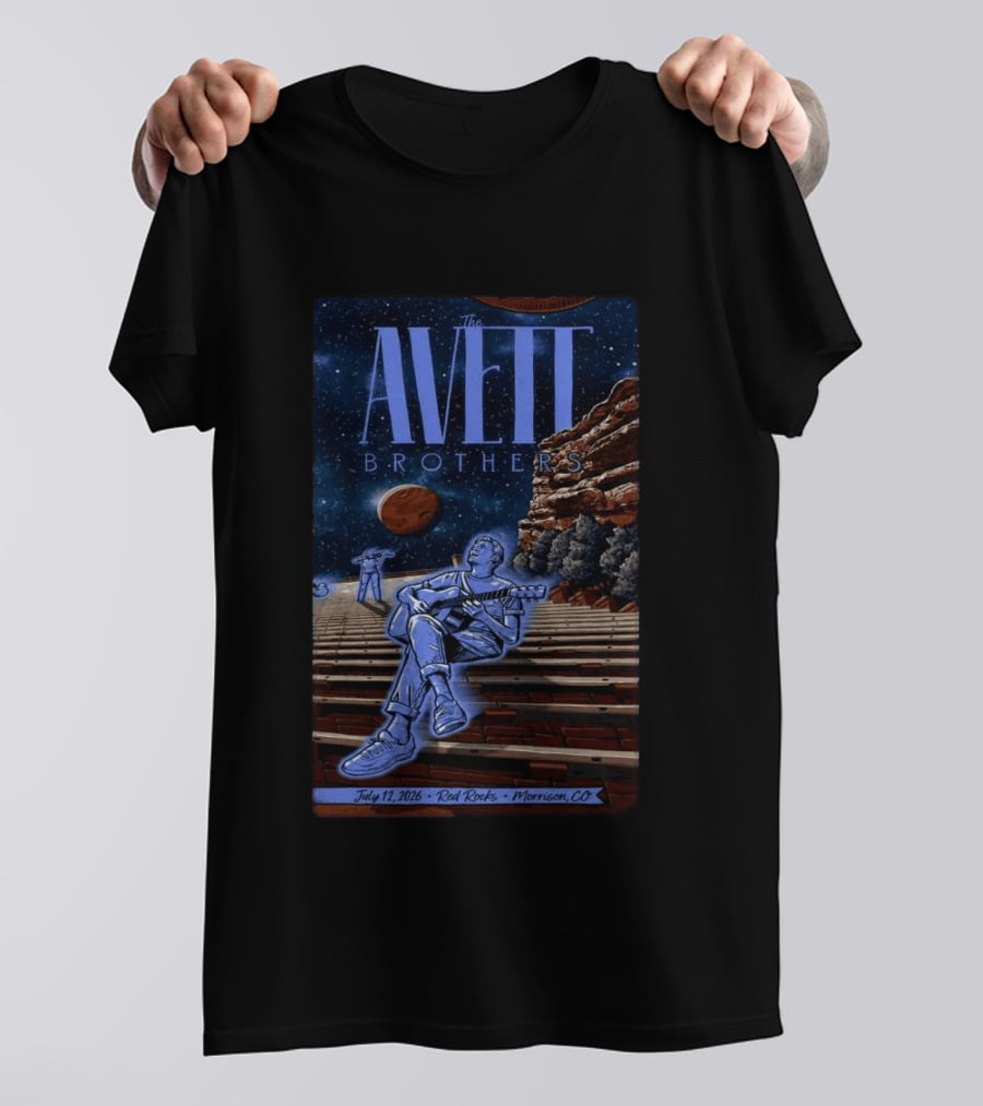 The Avett Brothers Red Rocks July 12 2026 Morrison CO Concert T-Shirt