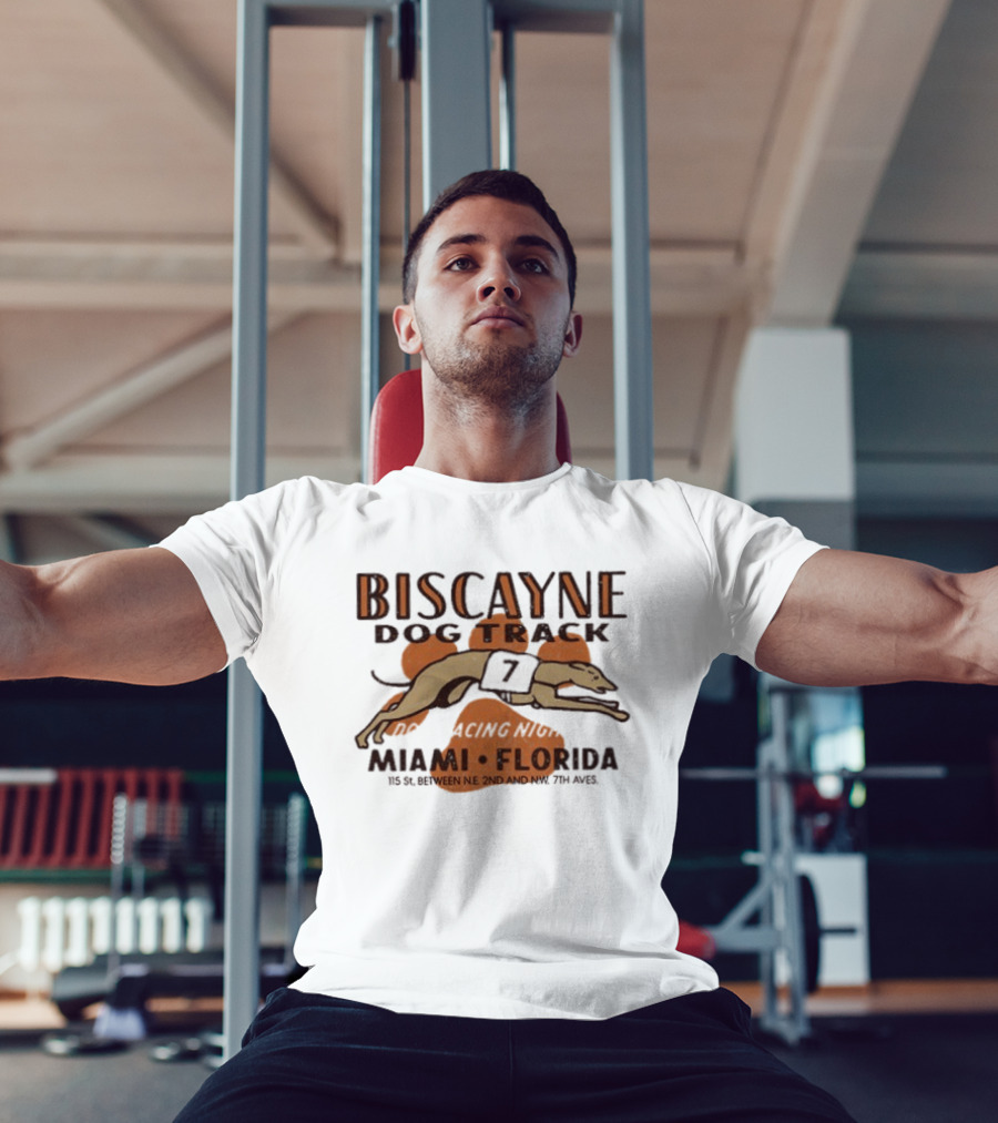Biscayne Dog Track Miami Florida Greyhound Racing Between NE 2nd And Ave 79th T-Shirt