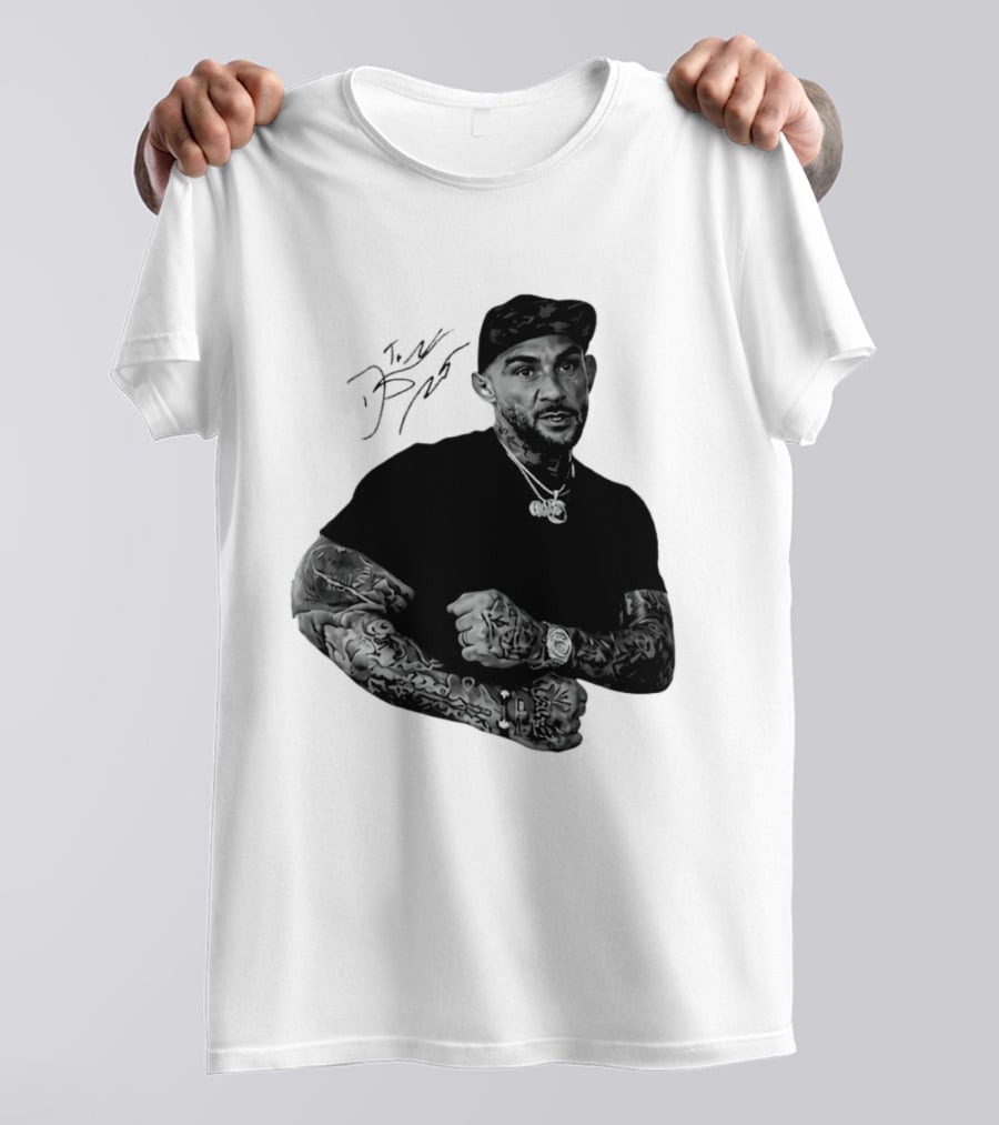 Dustin Poirier The Diamond UFC Tattooed Fighter Black Cap T-Shirt