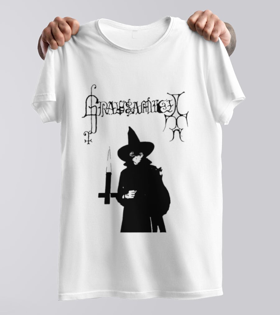Gravsaamuel Witch Iconic Gothic Anime Dark Aesthetic T-Shirt