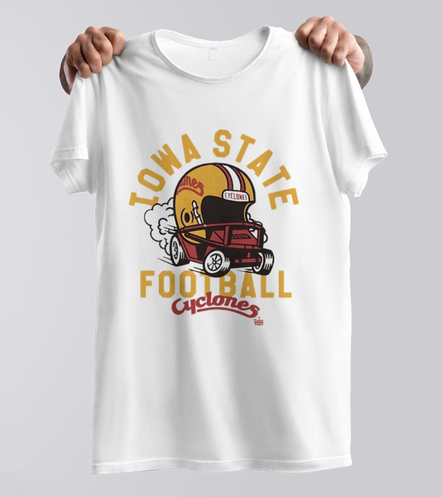 Iowa State Cyclones Helmet Football Team Fan Gear T-Shirt