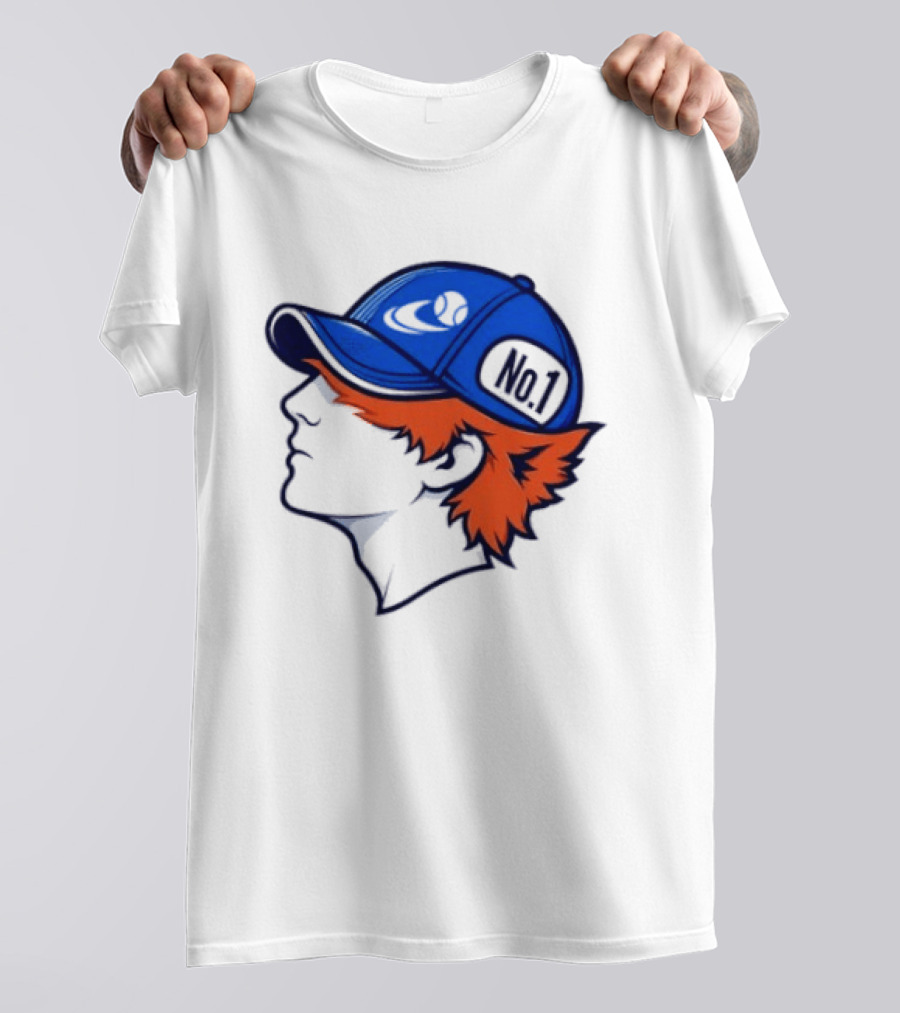 Jannik Sinner No 1 Fox Tennis ATP Player Iconic Cap T-Shirt