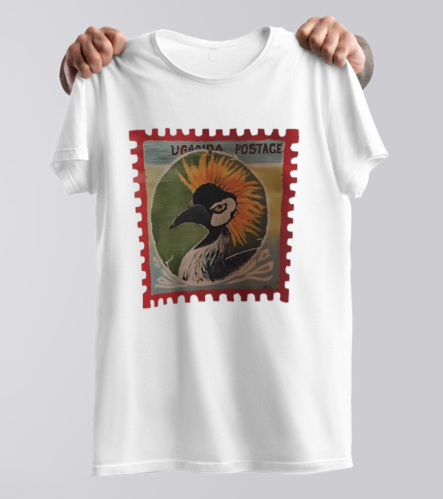 Uganda Postage Stamp Grey Crowned Crane T-Shirt
