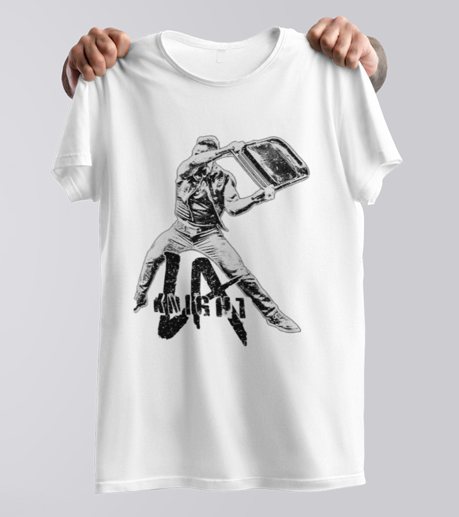 LA Knight Folding Chair Action Pose T-Shirt