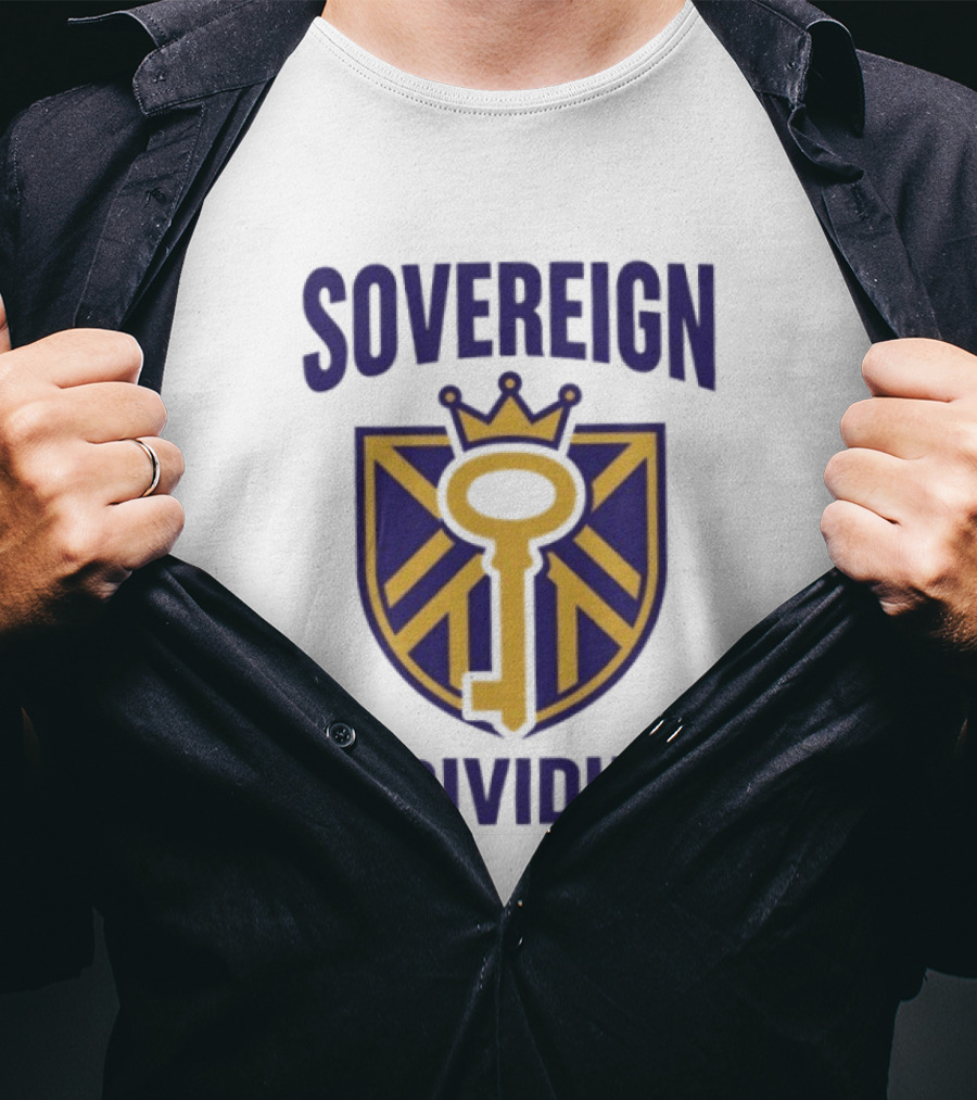 Sovereign Individual Key Crown Shield T-Shirt