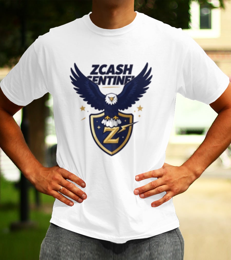 Zcash Sentinel Eagle Shield Cryptocurrency Z T-Shirt