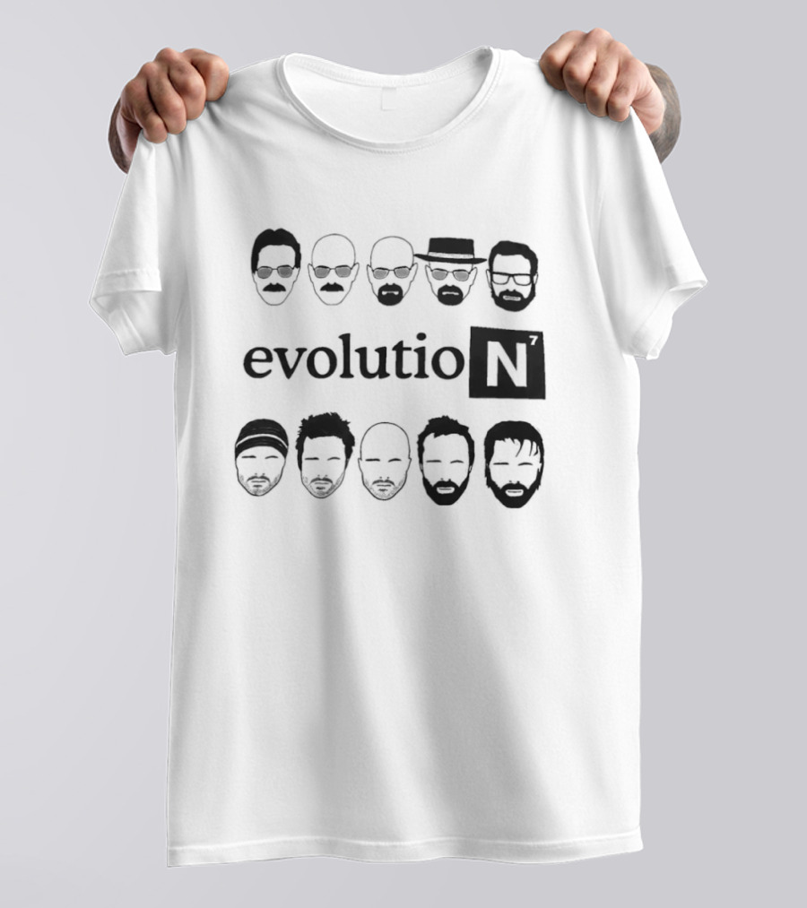 Breaking Bad Evolution Character Silhouettes Walter White Jesse Pinkman T-Shirt