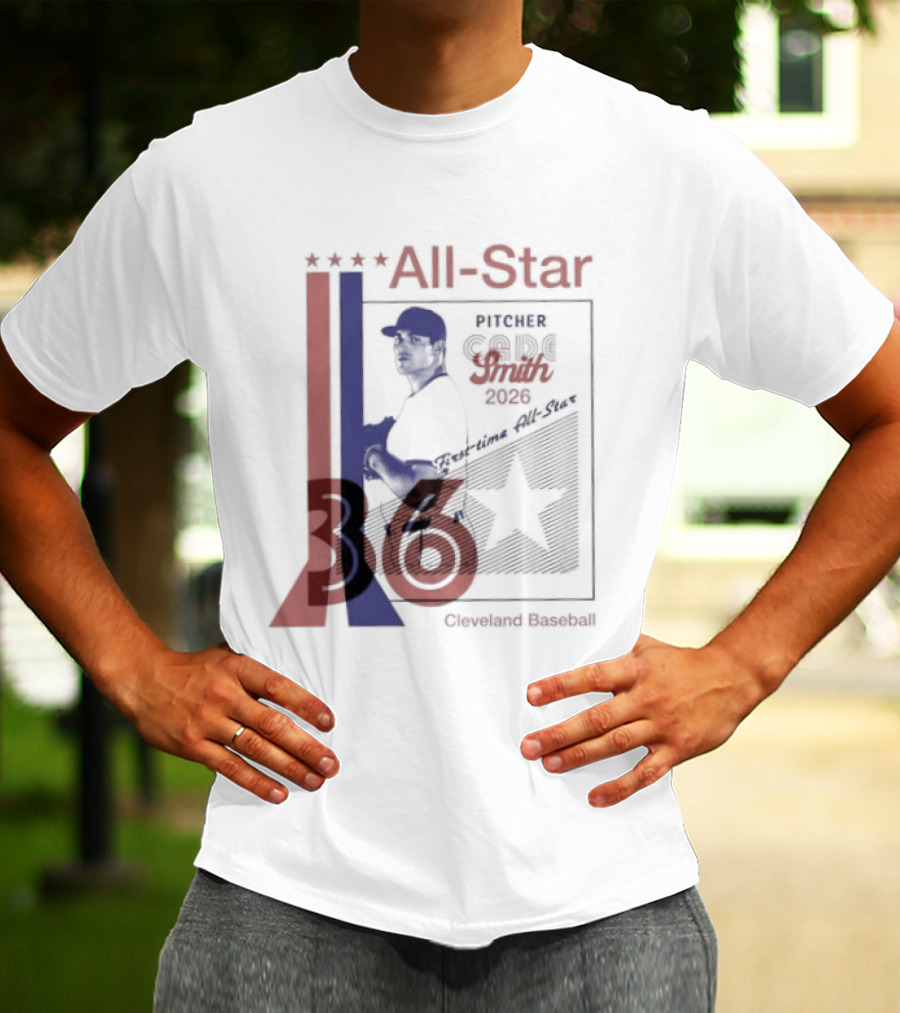 Cade Smith 2026 All Star Pitcher Cleveland Baseball No 36 T-Shirt