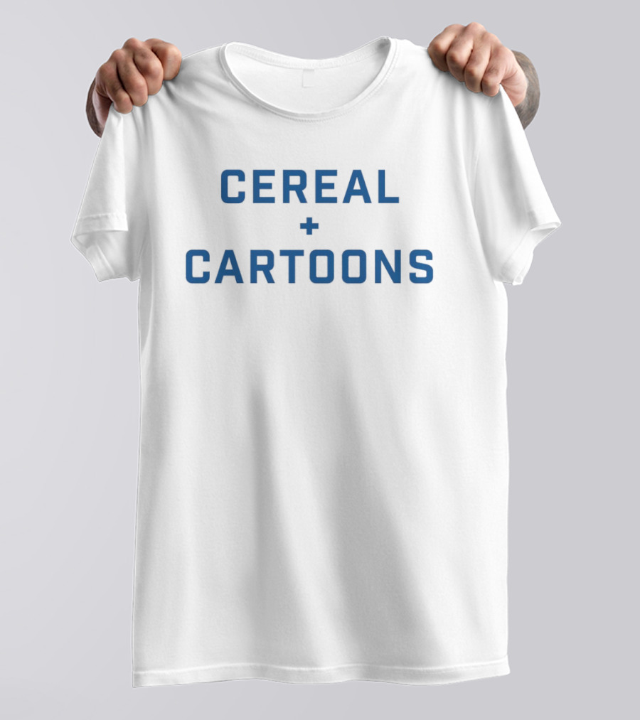 Cereal And Cartoons Breakfast Nostalgia T-Shirt