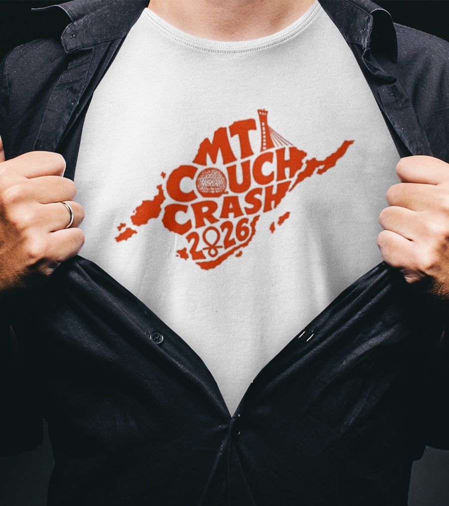 CMT Couch Crash 2026 Orange Island Map Radio Tower T-Shirt