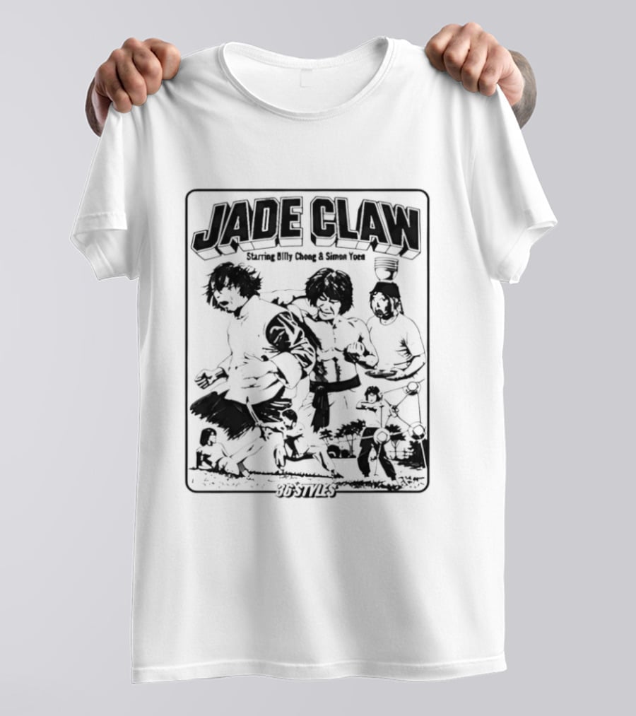Billy Chong Simon Yuen Jade Claw 36 Styles Martial Arts Movie T-Shirt