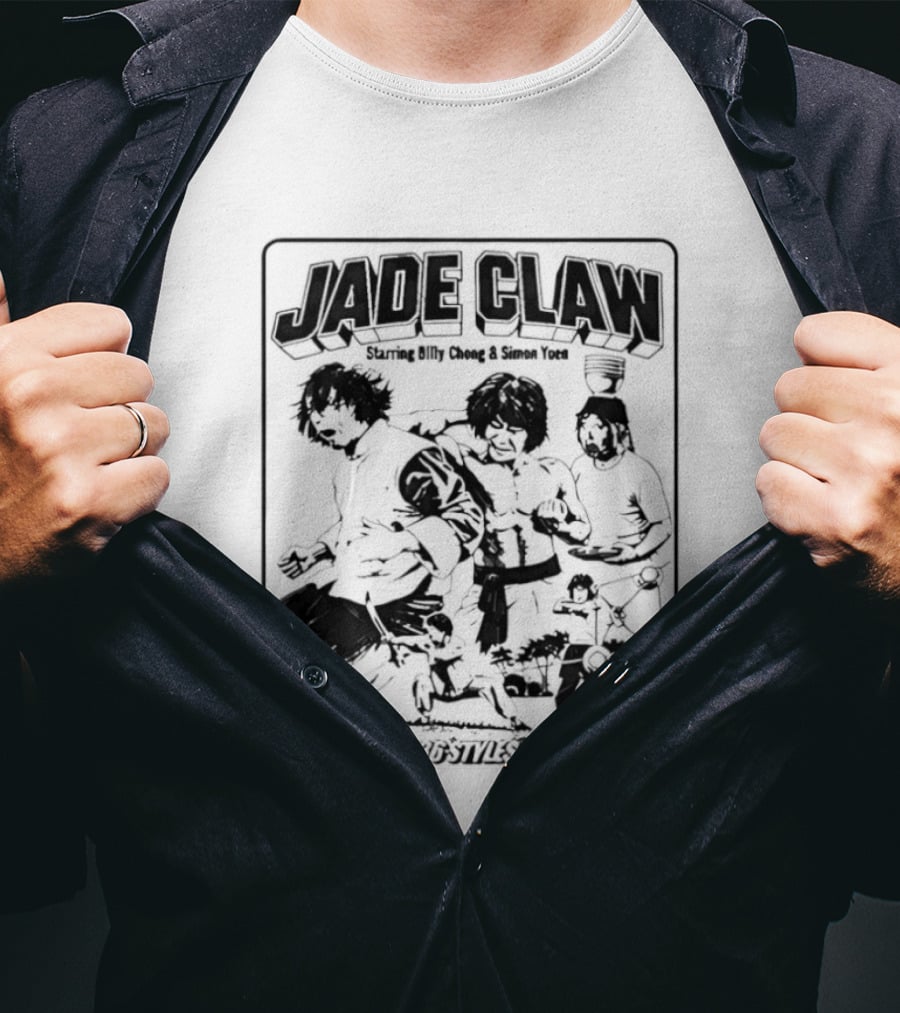 Billy Chong Simon Yuen Jade Claw 36 Styles Martial Arts Movie T-Shirt