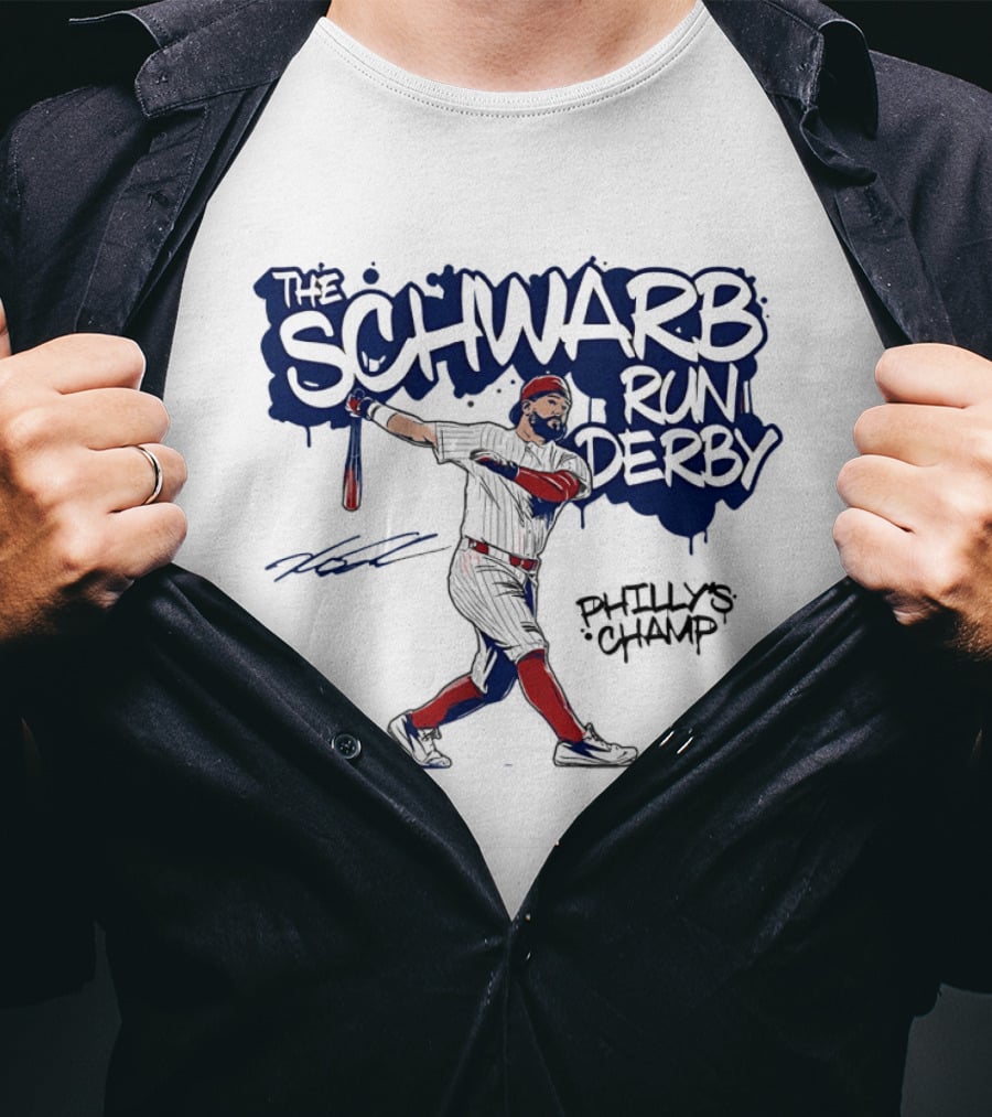 The Schwarb Run Derby Philly's Champ Baseball T-Shirt