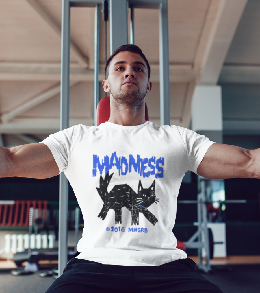 Madness Distressed Black Cat 2016 Madness MHGRD T-Shirt