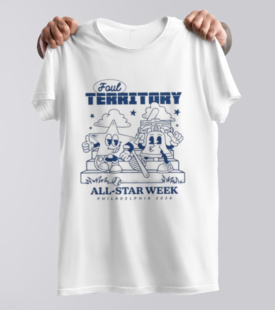 Foul Territory All Star Week Winken Blinken And Nod Philadelphia 2026 T-Shirt