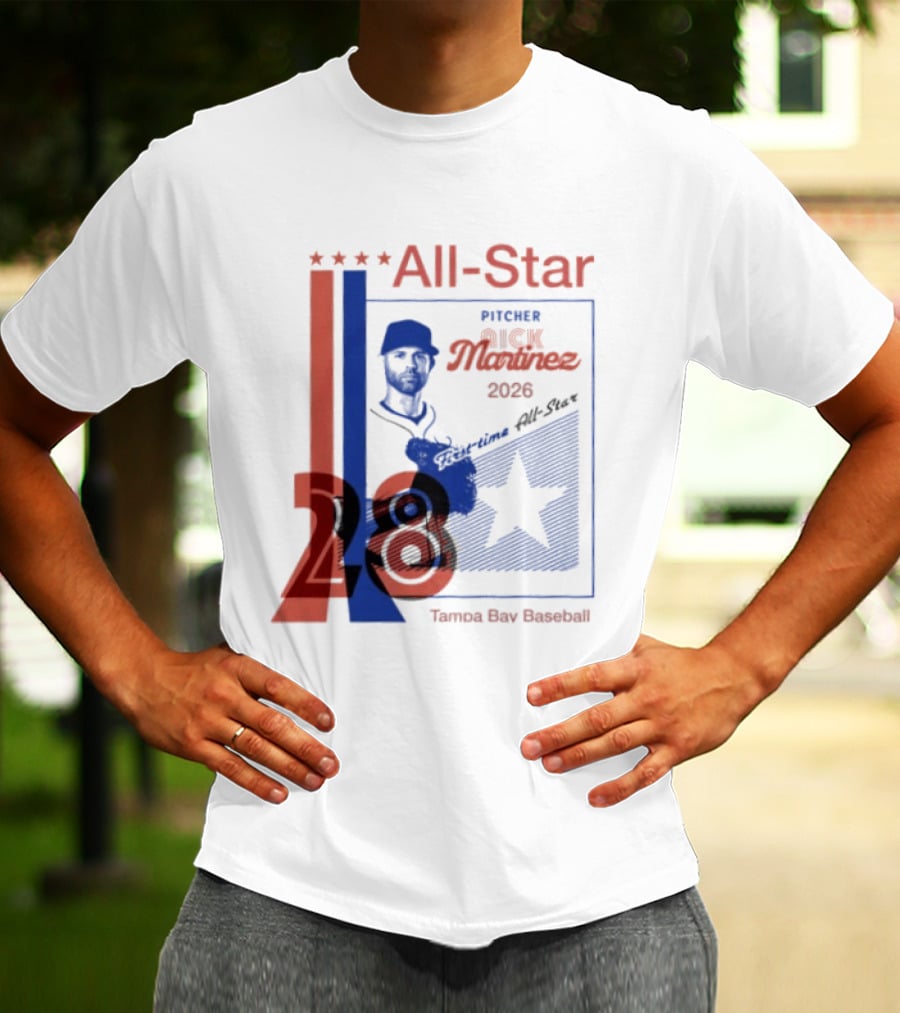 Nick Martinez 2026 All Star Pitcher Tampa Bay Baseball T-Shirt