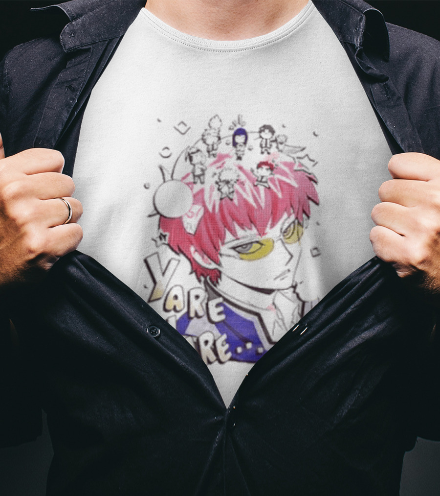 Yare Yare Saiki Kusuo The Disastrous Life Of Saiki K Anime Character Pink Hair Psykickers T-Shirt