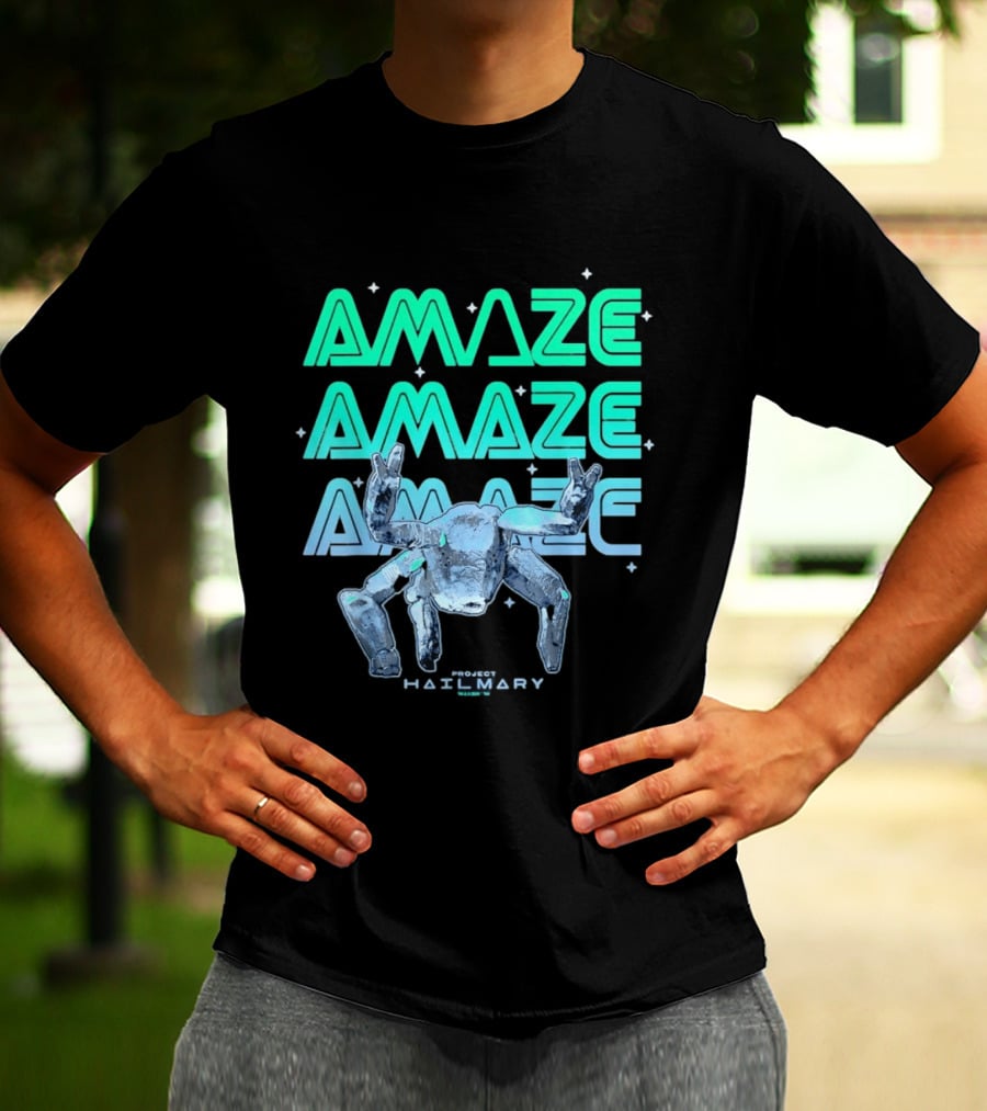 Amaze Project Hail Mary Robot T-Shirt