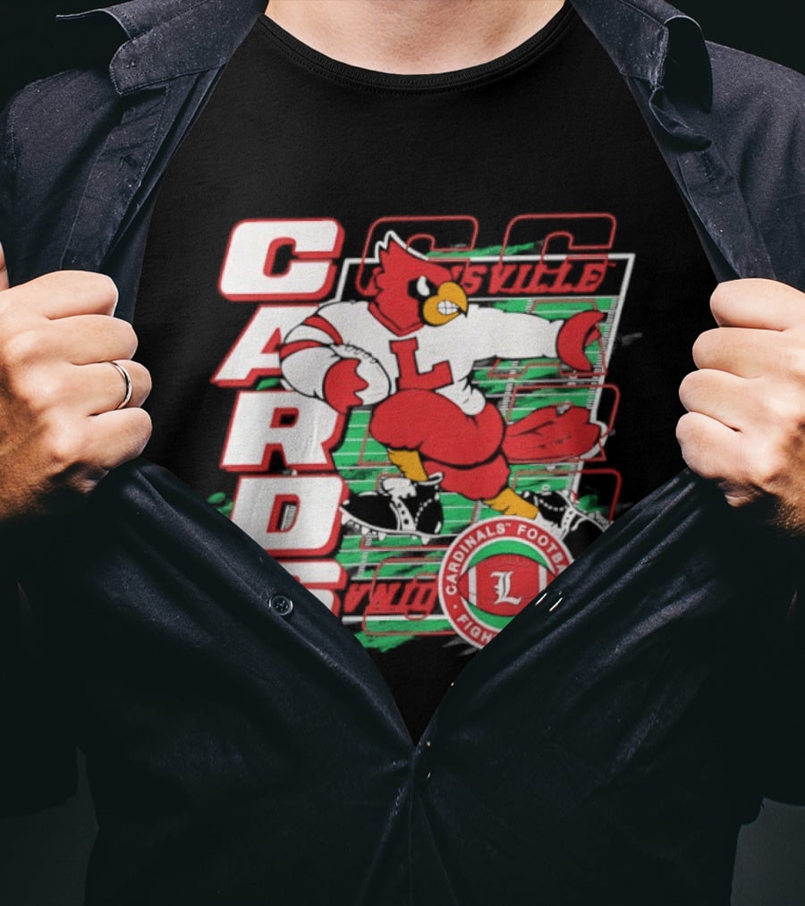 Cards Cardinals Football Fight U Of L Louisville T-Shirt
