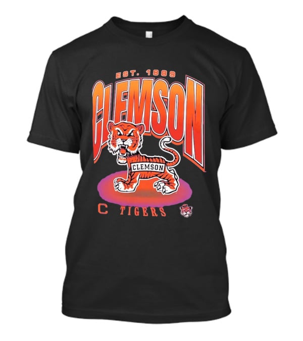 Clemson Tigers Est 1889 Iconic Clemson Football Tiger T-Shirt