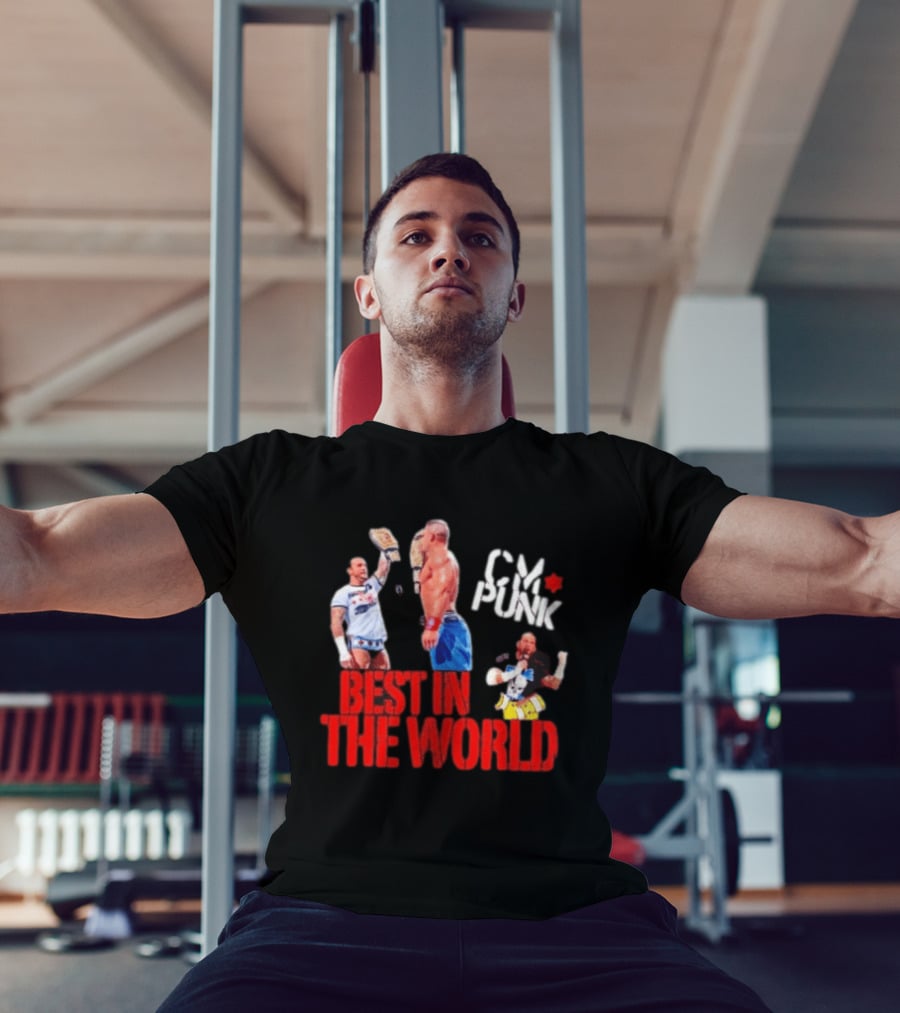 CM Punk WWE Best In The World Collage Wrestling T-Shirt
