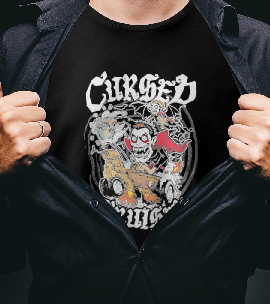 Cursed Cruiser Danhausen Monster Riding Vehicle T-Shirt