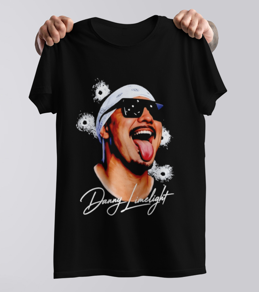 Danny Limelight Swag Bullet Holes Bandana Tattoo T-Shirt