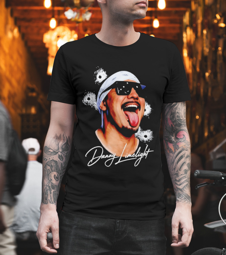 Danny Limelight Swag Bullet Holes Bandana Tattoo T-Shirt