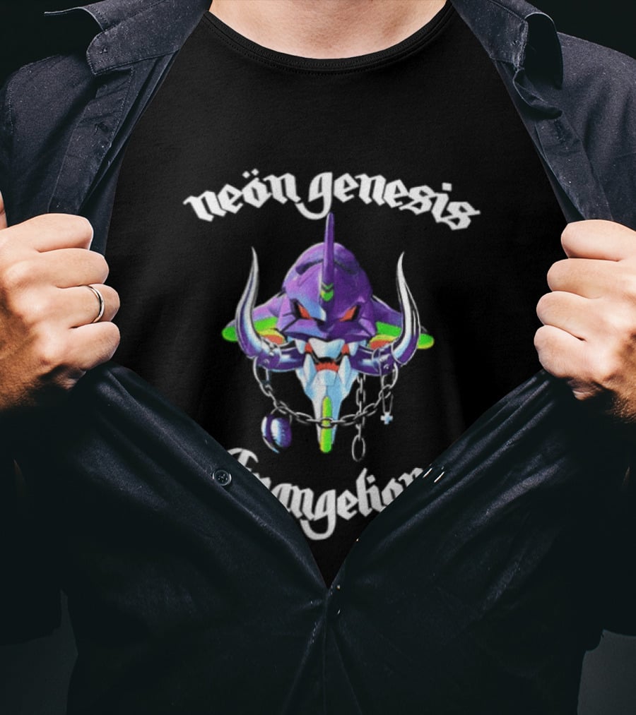 Neon Genesis Evangelion Unit 01 God's In His Heaven All's Right With The World Two Sided T-Shirt