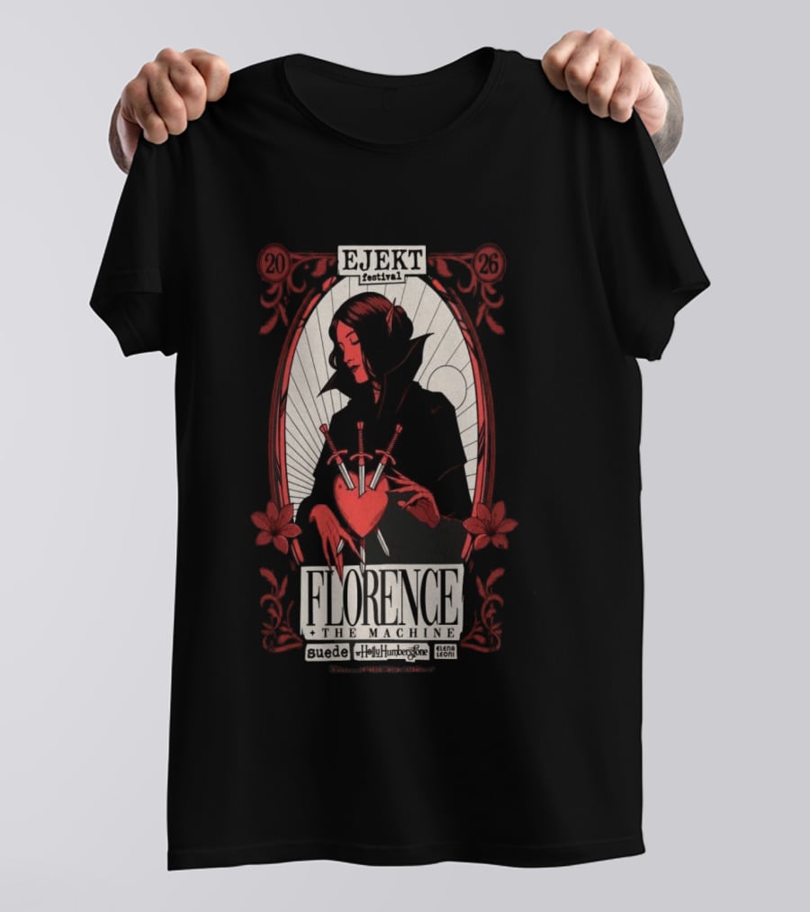 Ejekt Festival Florence The Machine Suede Holly Humberstone 2026 T-Shirt