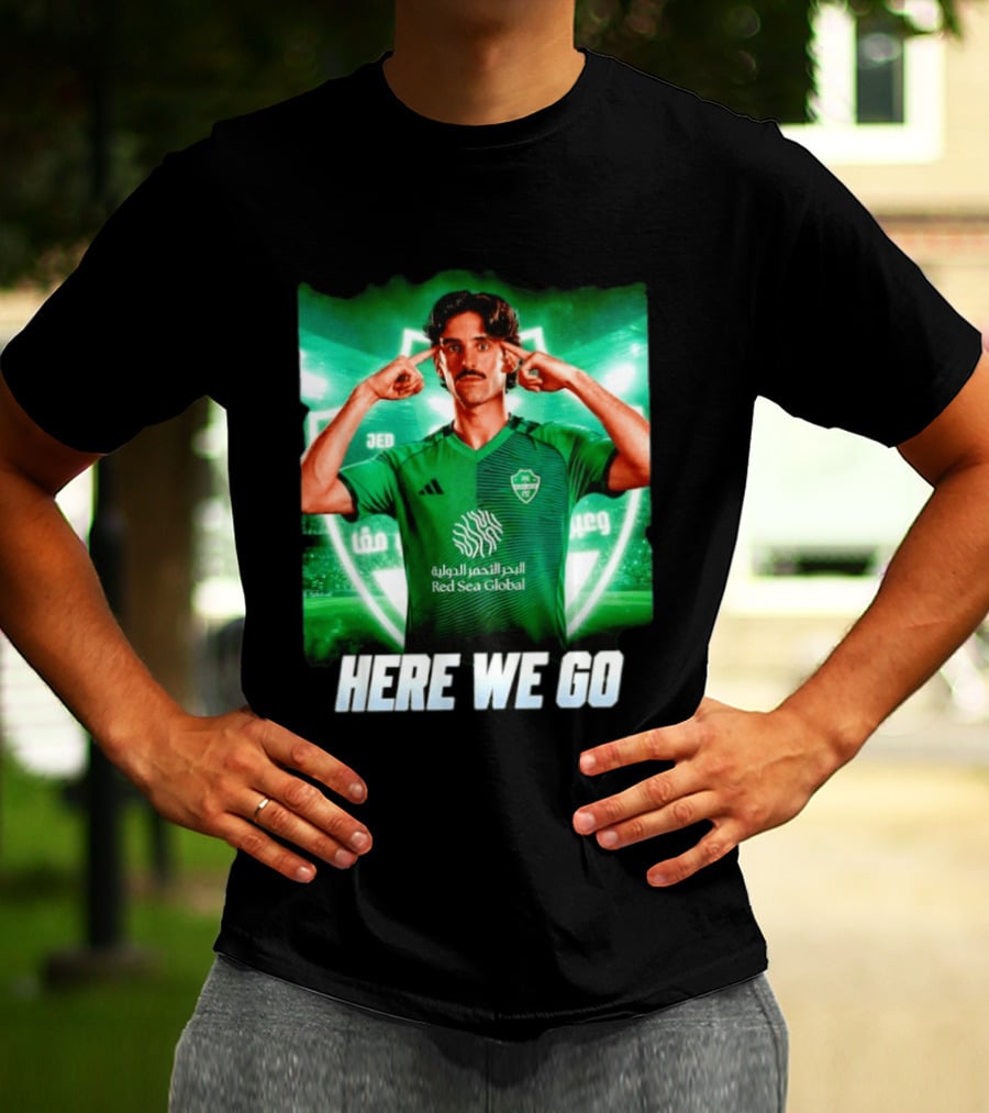 Francisco Trincão Al Ahli Transfer Here We Go Green Jersey T-Shirt