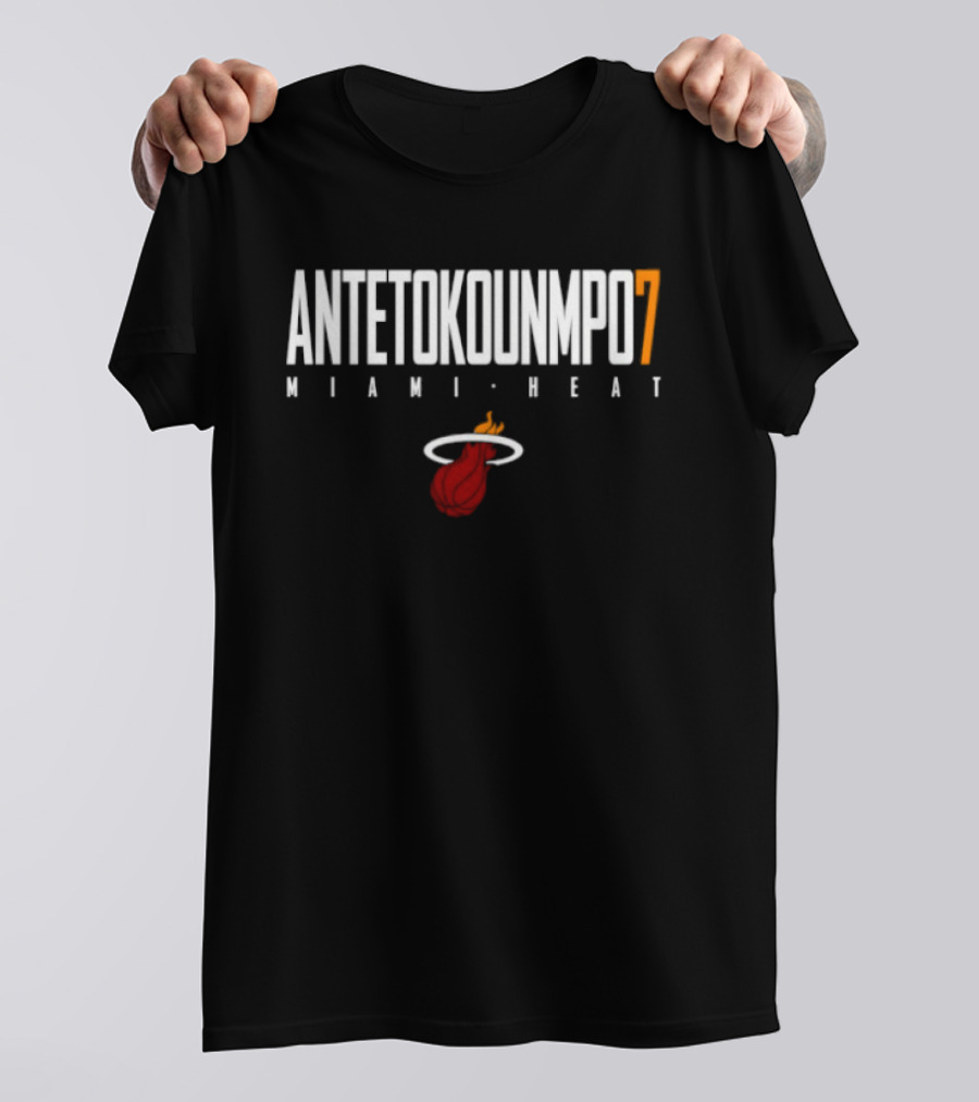 Antetokounmpo 7 Miami Heat Basketball T-Shirt