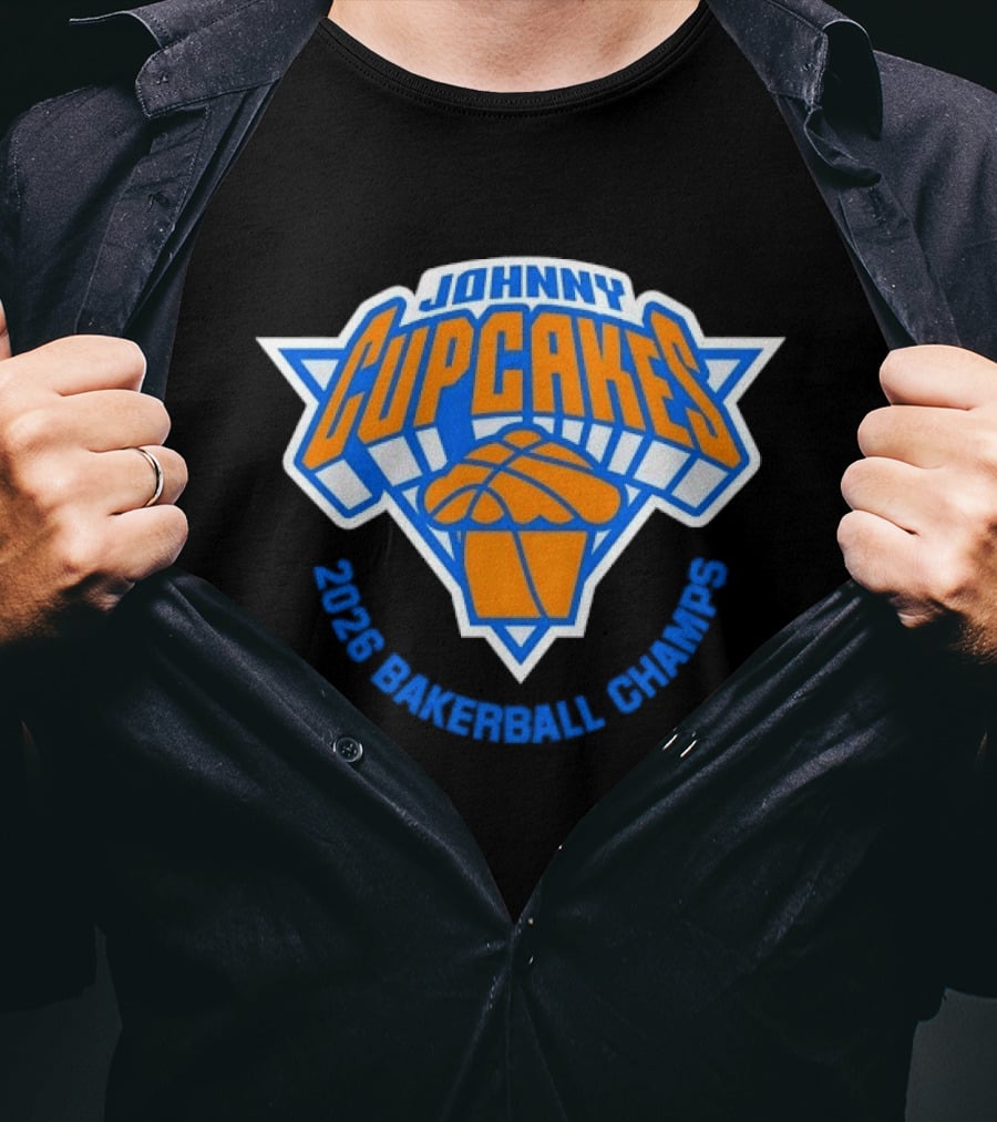 Johnny Cupcakes New York Knicks 2026 Bakerball Champs T-Shirt
