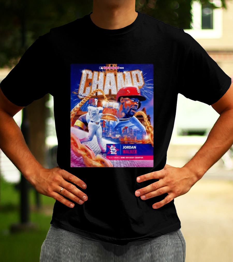 Jordan Walker St. Louis Cardinals Champ 2026 MLB Home Run Derby Champion T-Shirt