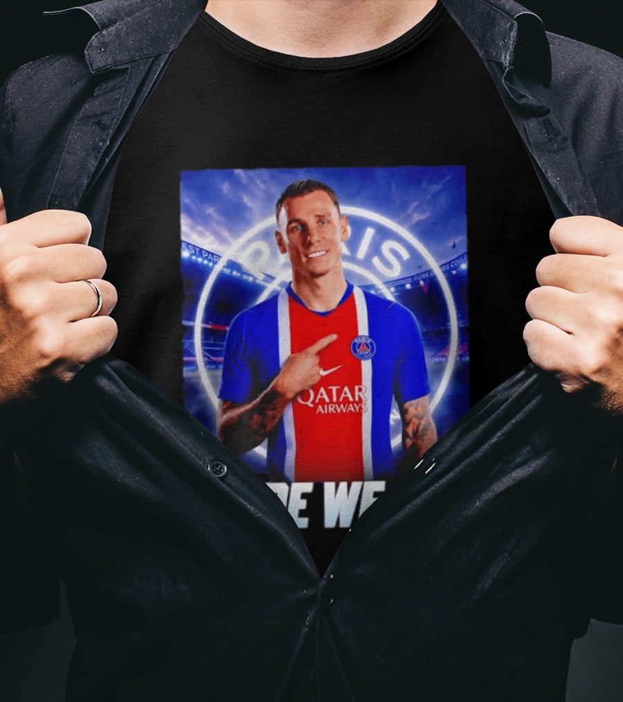 Lucas Digne Paris Saint Germain Transfer Announcement Here We Go T-Shirt