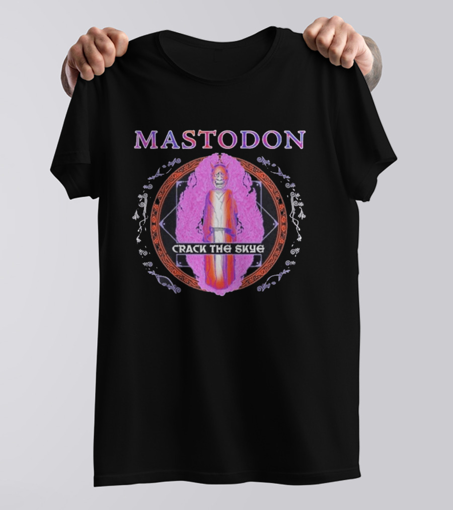 Mastodon Crack The Skye Ornate Oni Mandala T-Shirt