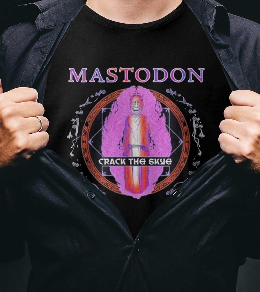 Mastodon Crack The Skye Ornate Oni Mandala T-Shirt