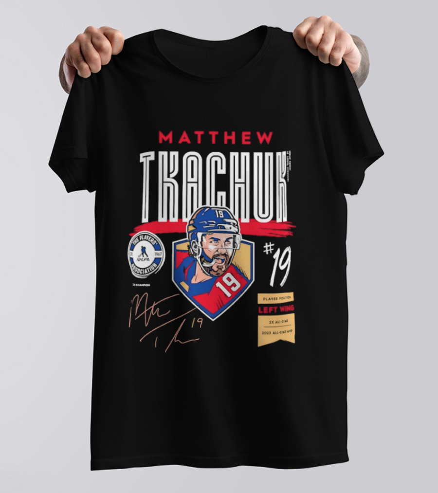 Matthew Tkachuk No19 Florida Panthers Left Wing Hockey Player T-Shirt