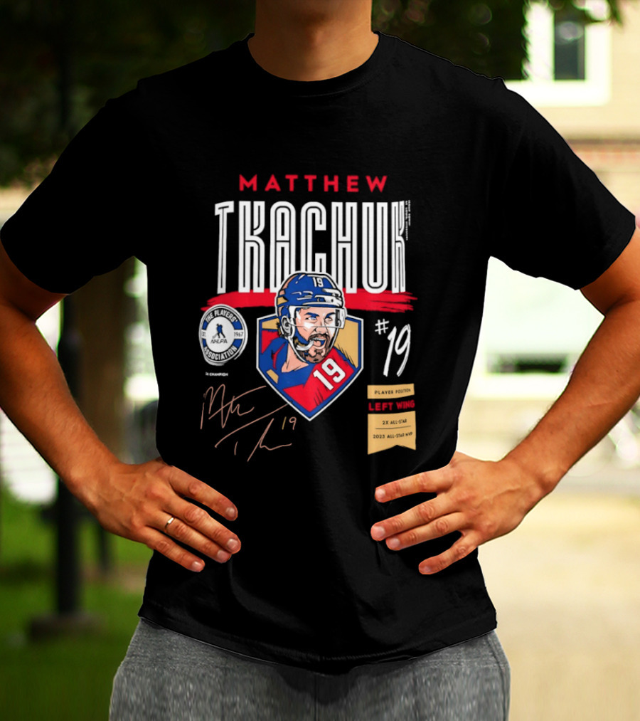 Matthew Tkachuk No19 Florida Panthers Left Wing Hockey Player T-Shirt
