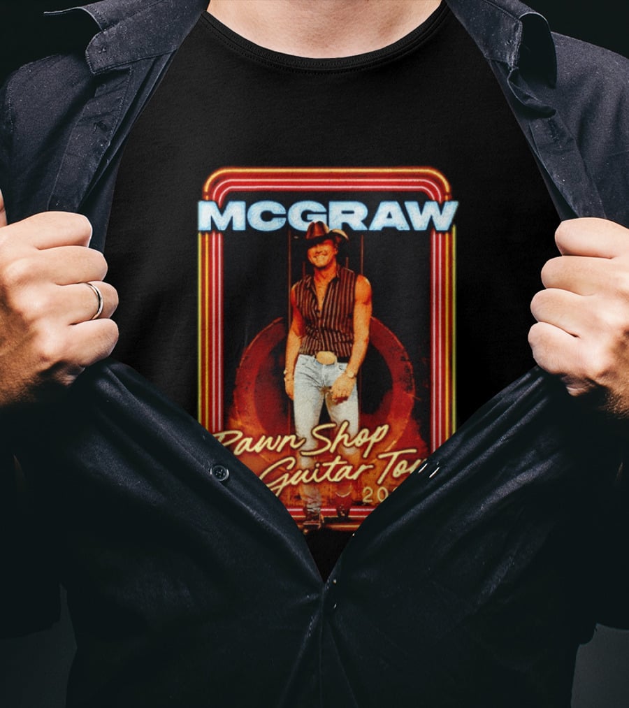 McGraw 2026 Pawn Shop Guitar Tour Country Music T-Shirt