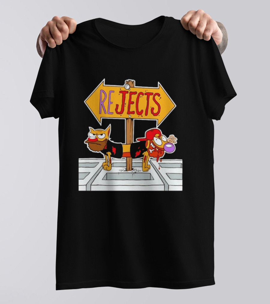 Nickelodeon CatDog Tough Guys Rejects Sign T-Shirt