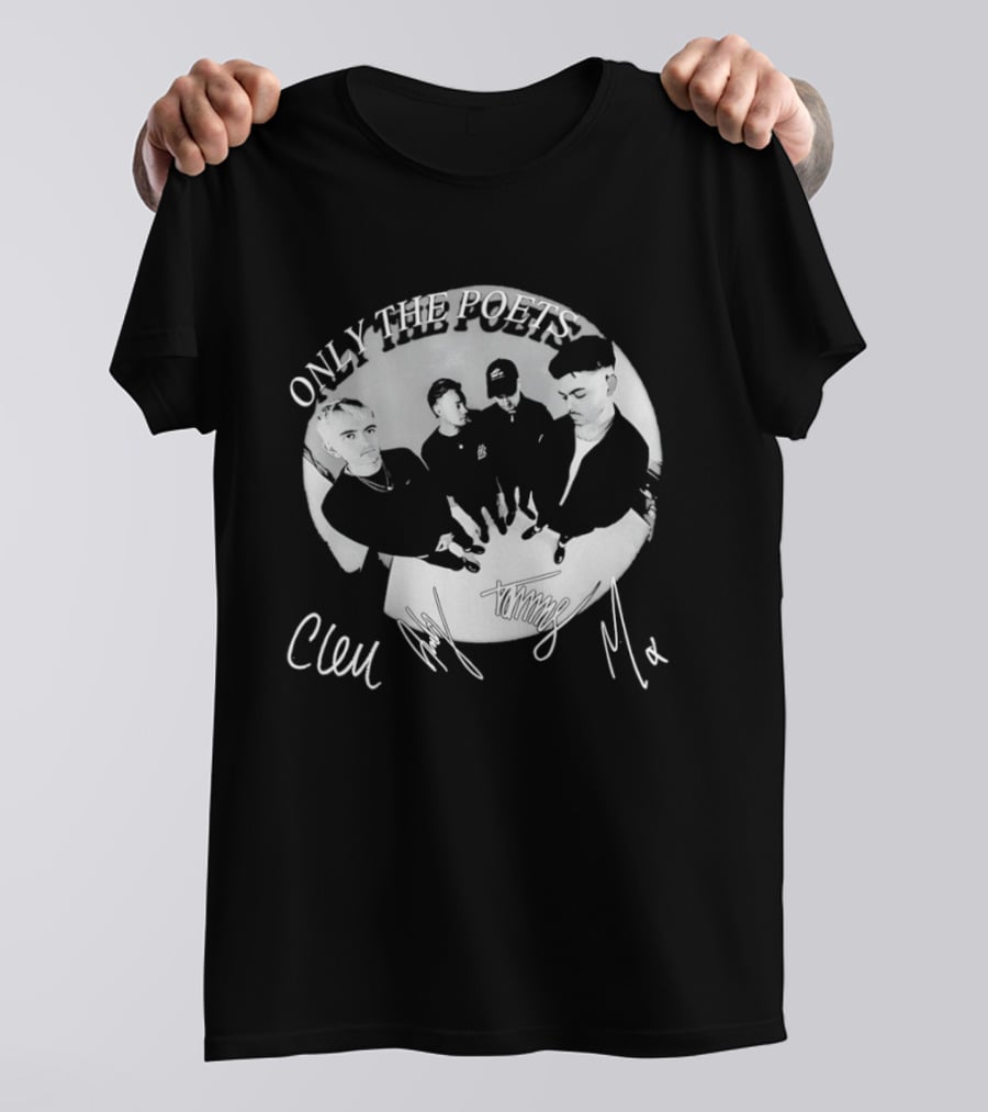 Only The Poets Band Clem Signature Autograph T-Shirt