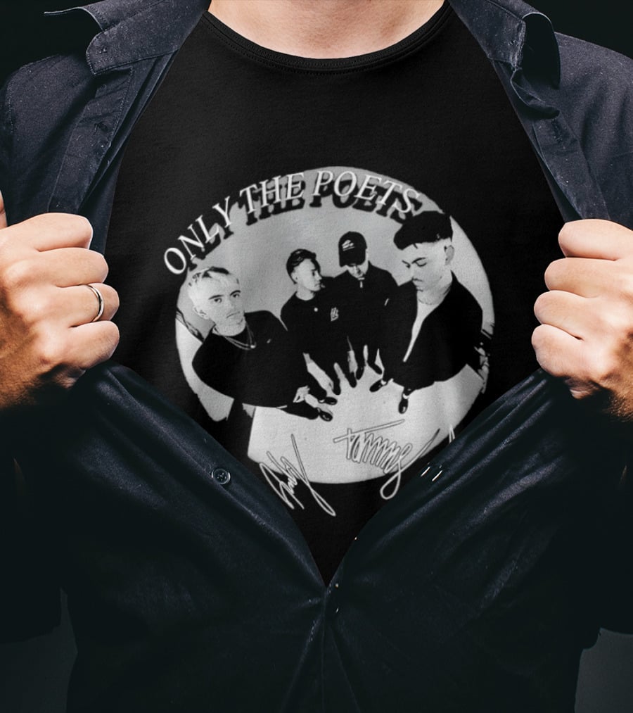 Only The Poets Band Clem Signature Autograph T-Shirt