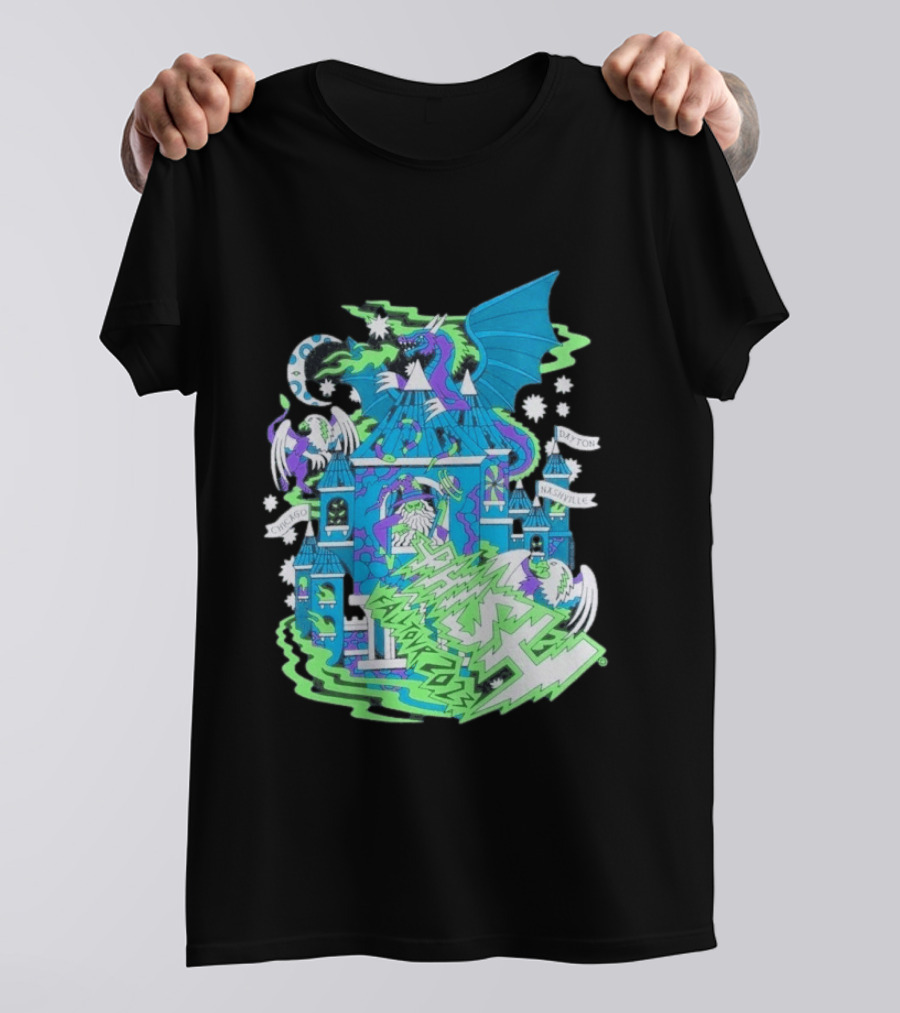 Phish Fall 2023 Crumbling Castle Chicago Nashville Dayton Dragon Fantasy T-Shirt