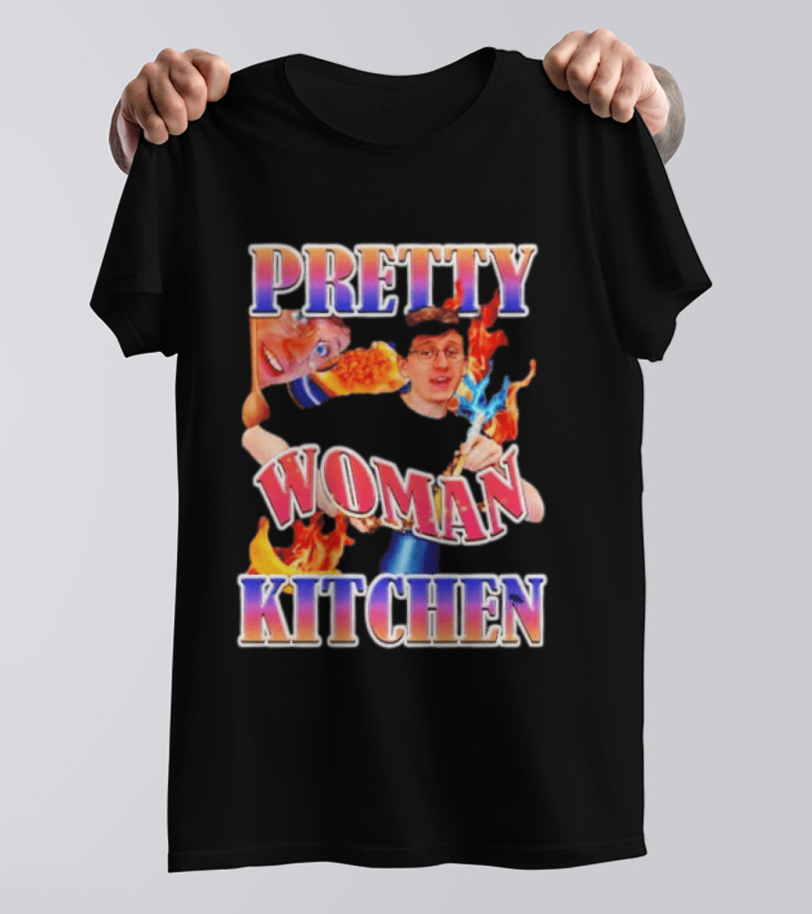 Pretty Woman Kitchen Funny JackSucksAtLife YouTube Meme T-Shirt